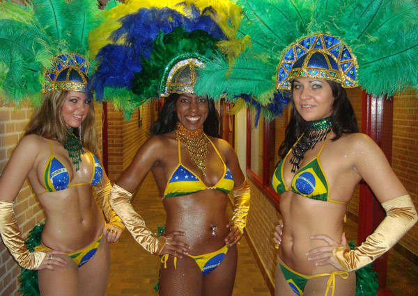 themafeest caribische danseressen